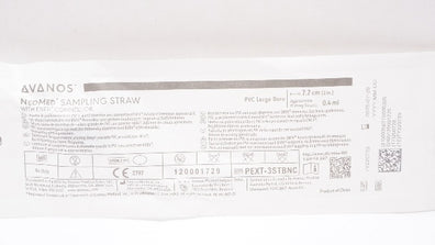 Avanos PEXT-3STBNC NeoMed Sampling Straw w/ENFit Connector 3inch x 0.4mL(Appx.)